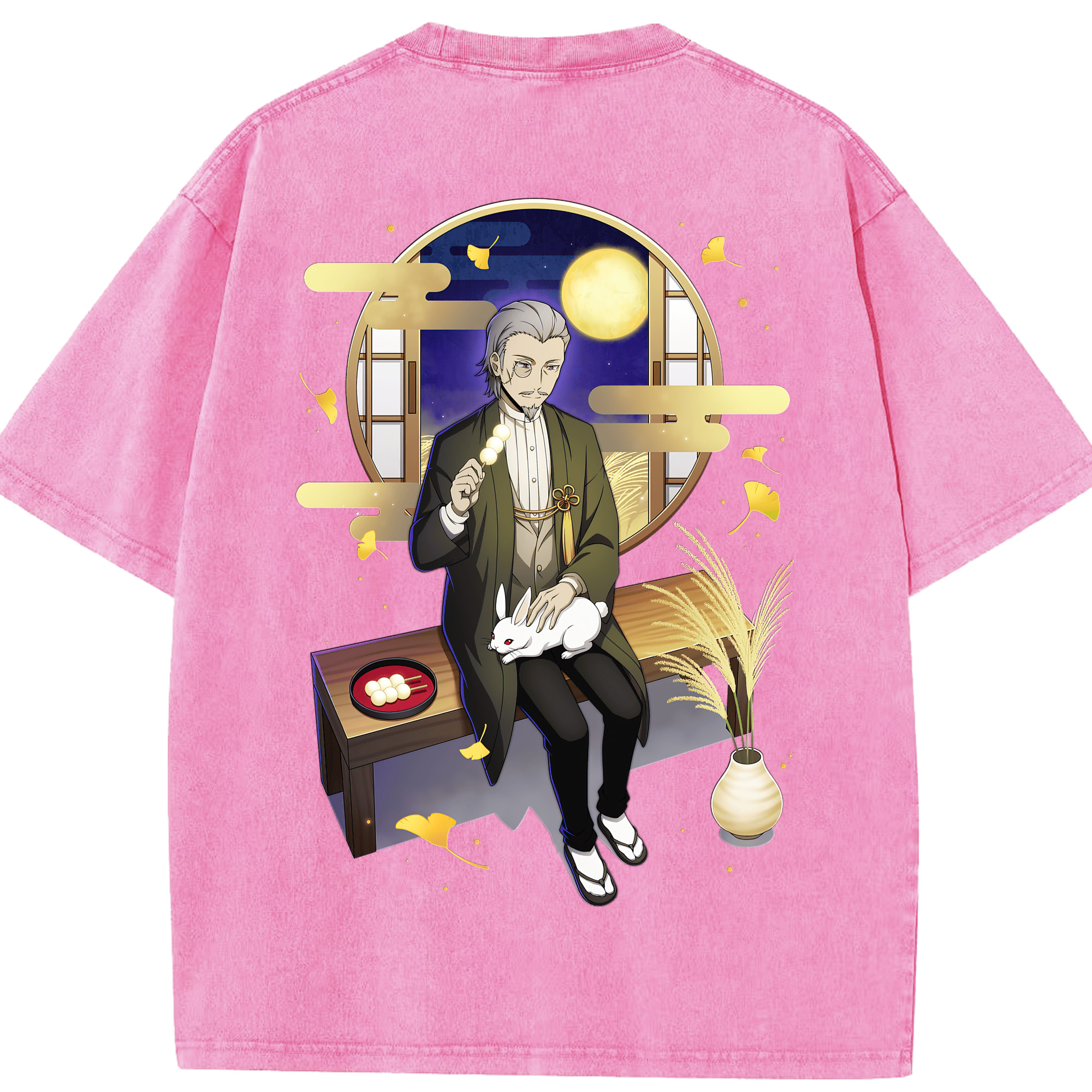 （画像用） 文豪ストレイドッグス Bungo Stray Dogs 綿100% ヴィンテージ風 半袖Tシャツ（背面プリント）